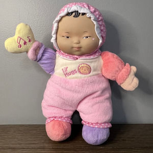 JC Toys Lil' Hugs Baby First Soft Asian Baby Doll with Rattle
